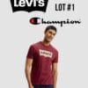 чоловічий одяг оптом levi's champion брендовий сток