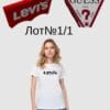 Брендові жіночі футболки Levis сток оптом