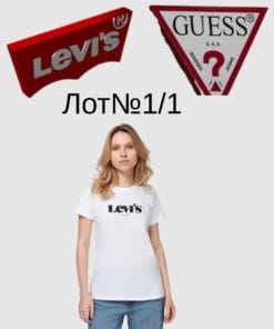Брендові жіночі футболки Levis сток оптом