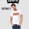 Брендові чоловічі футболки Levis сток оптом