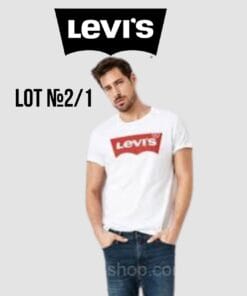 Брендові чоловічі футболки Levis сток оптом