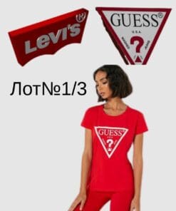 Брендові жіночі футболки Levis сток оптом
