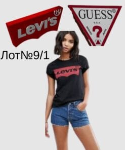 Брендові жіночі футболки Levis Guess сток оптом