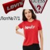 Брендові жіночі футболки Levis Guess сток оптом