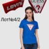 Жіночі брендові футболки Levis Guess сток оптом