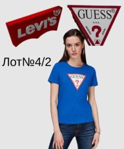 Жіночі брендові футболки Levis Guess сток оптом