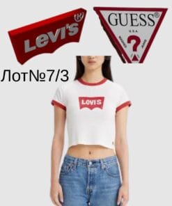 Брендові жіночі футболки Levis Guess сток оптом