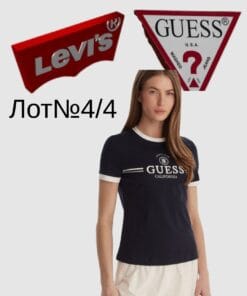 Брендові жіночі футболки Levis Guess сток оптом