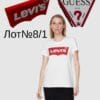 брендові жіночі футболки Levis Guess сток оптом