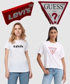 Levis+​​Guess Жіночі футболки.Міні-лоти