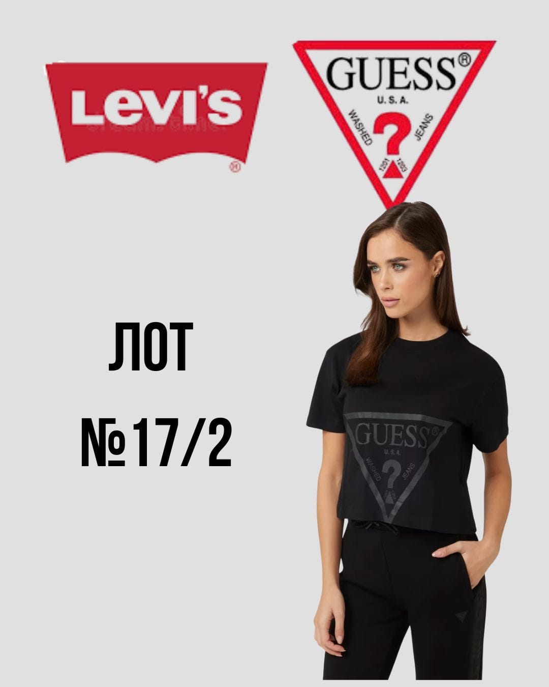 Levis+Guess женские футболки Лот №17/2 - Фото 1 Levis+Guess женские футболки Лот №17/2 - Фото 1