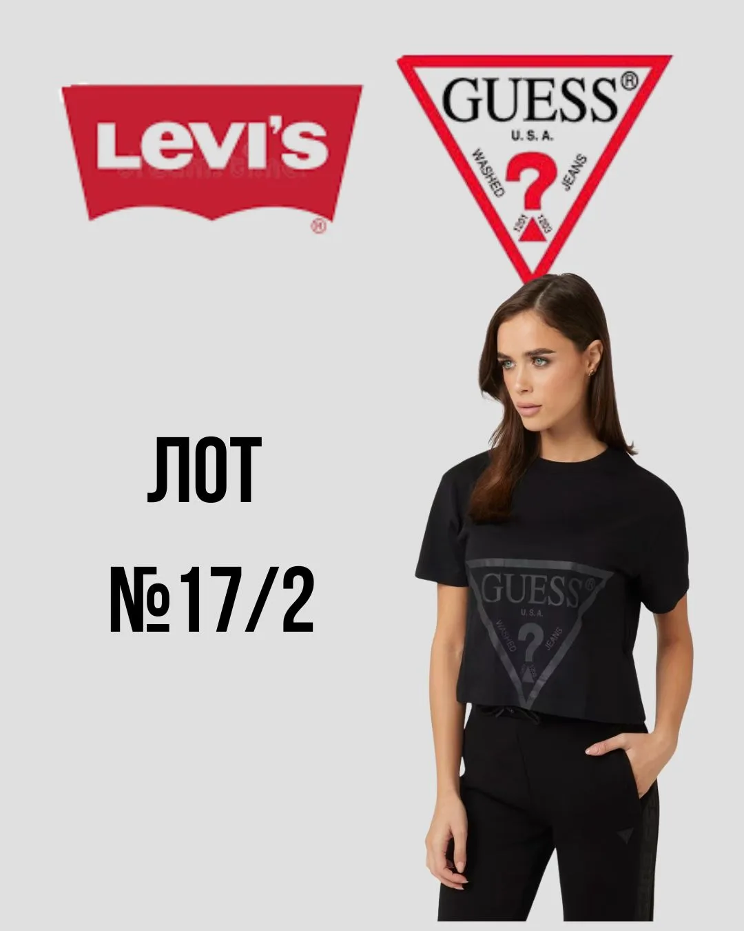 Levis+Guess женские футболки Лот №17/2 - Фото 1 Levis+Guess женские футболки Лот №17/2 - Фото 1