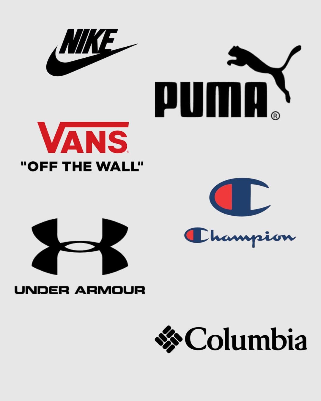 Mix Adidas Unde Armour Vans Columbia Puma Champion - Фото 1 Mix Adidas Unde Armour Vans Columbia Puma Champion - Фото 1