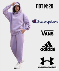 Лоти брендового стоку оптом спортивний одяг Champion Adidas Vans